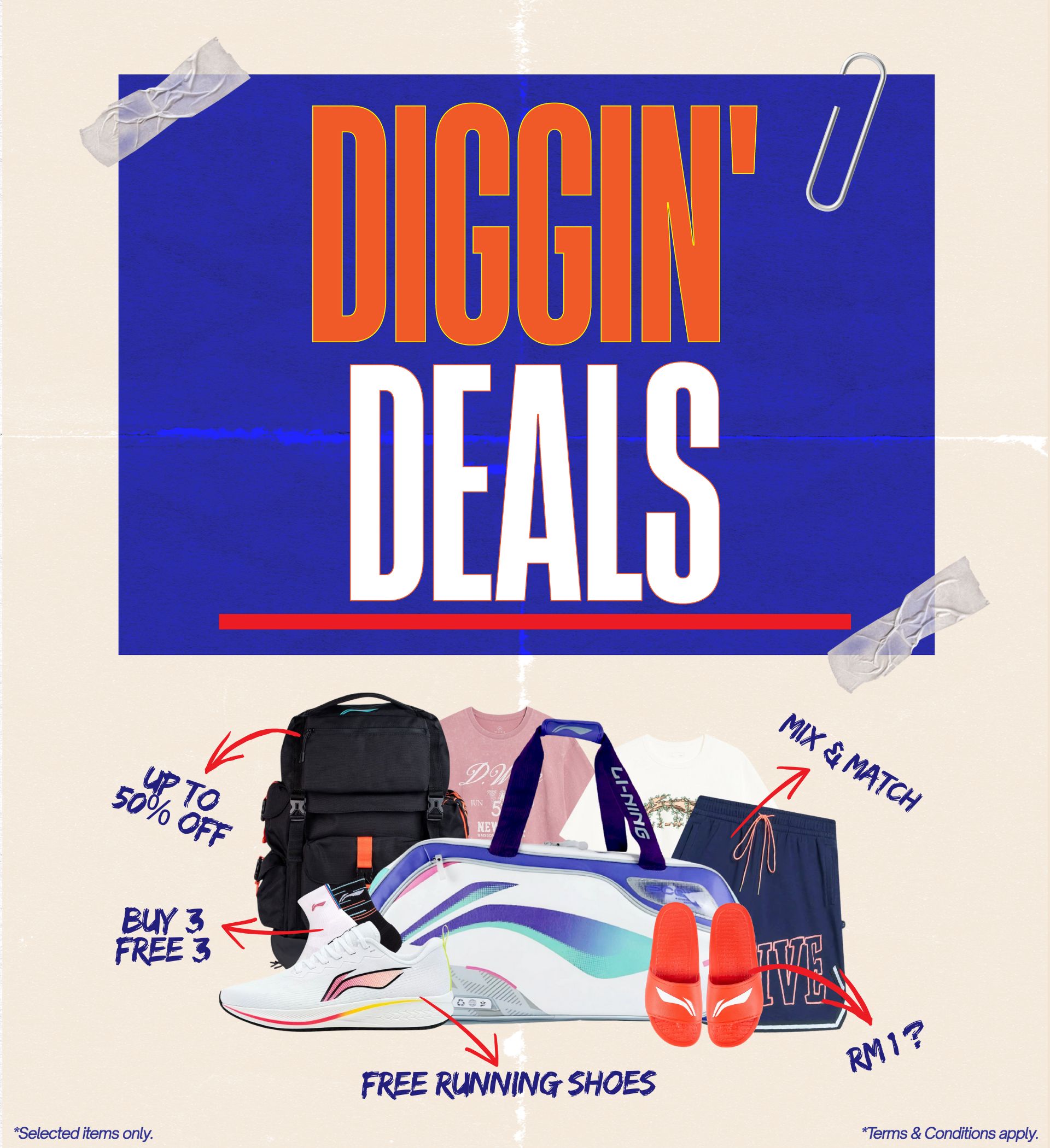 LI-NING – Shop Now, Pay Later via ATOME / GRABPAY